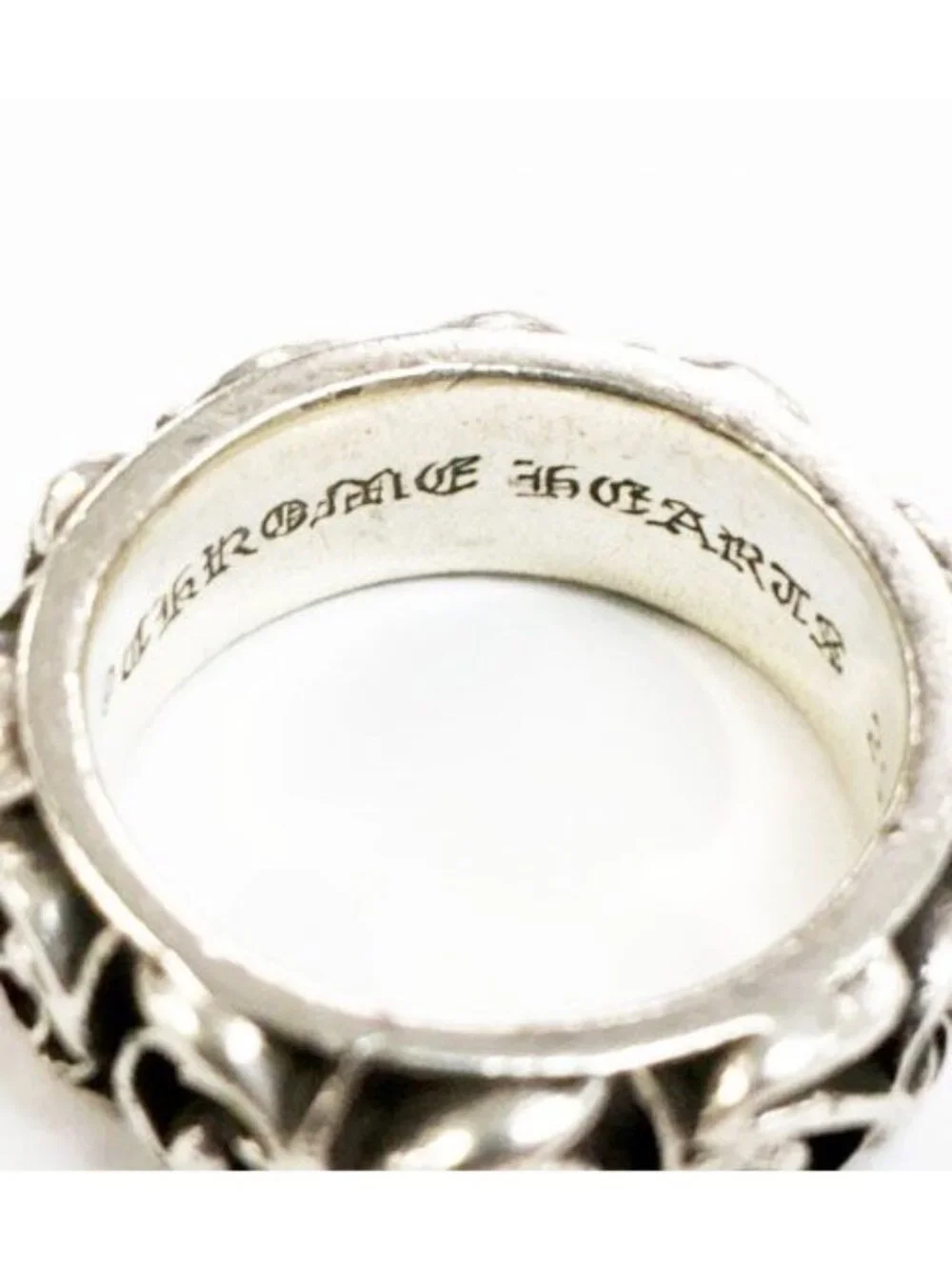Chrome Hearts Eternity Vine Band Ring Silver